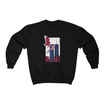 Adult Sweatshirt Unisex Heavy Blend - September 11 911 Twin Towers World Trade Center Memorial