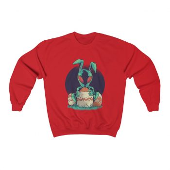 Adult Sweatshirt Unisex Heavy Blend Several Colors - Alien Easter Bunny