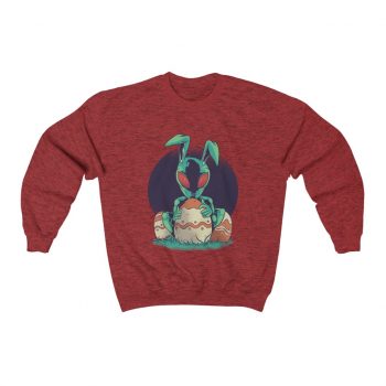 Adult Sweatshirt Unisex Heavy Blend Several Colors - Alien Easter Bunny