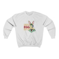 Adult Sweatshirt Unisex Heavy Blend Several Colors - Chocolate Egg Inspector Sherlock Detective Easter