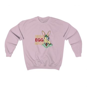 Adult Sweatshirt Unisex Heavy Blend Several Colors - Chocolate Egg Inspector Sherlock Detective Easter