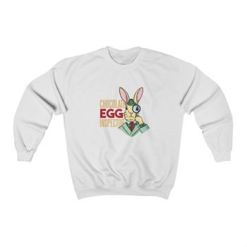 Adult Sweatshirt Unisex Heavy Blend Several Colors - Chocolate Egg Inspector Sherlock Detective Easter