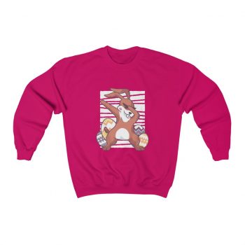 Adult Sweatshirt Unisex Heavy Blend Several Colors - Dabbing Easter Bunny - Dancing Eggs