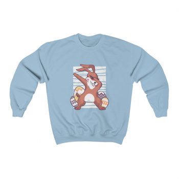 Adult Sweatshirt Unisex Heavy Blend Several Colors - Dabbing Easter Bunny - Dancing Eggs