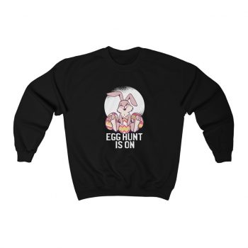 Adult Sweatshirt Unisex Heavy Blend Several Colors - Easter Egg Hunt is On  - Bunny Eggs