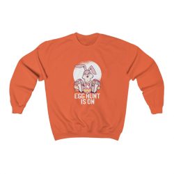 Adult Sweatshirt Unisex Heavy Blend Several Colors - Easter Egg Hunt is On  - Bunny Eggs