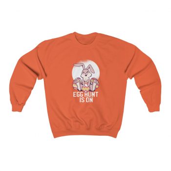 Adult Sweatshirt Unisex Heavy Blend Several Colors - Easter Egg Hunt is On  - Bunny Eggs