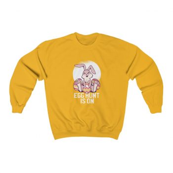 Adult Sweatshirt Unisex Heavy Blend Several Colors - Easter Egg Hunt is On  - Bunny Eggs