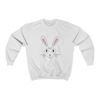 Adult Sweatshirt Unisex Heavy Blend Several Colors - Easter Rabbit Face Bunny Ears