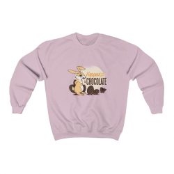 Adult Sweatshirt Unisex Heavy Blend Several Colors - Happiness Is Chocolate Eggs Easter Bunny