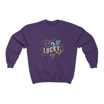 Adult Sweatshirt Unisex Heavy Blend Several Colors - It's Your Lucky Day Leprechaun Hat St. Patrick's