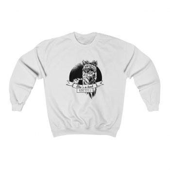 Adult Sweatshirt Unisex Heavy Blend - Shes a Bad Moma Alpaca Mom