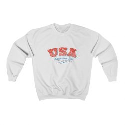 Adult Sweatshirt Unisex Heavy Blend - USA Flag Heart