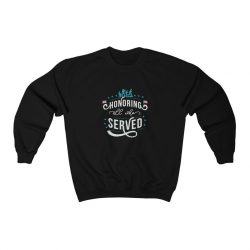 Adult Sweatshirt Unisex Heavy Blend - Veterans Day Honoring All Who Served