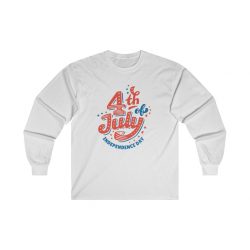 Adult Ultra Cotton Long Sleeve Tee - 4th of July Independence Day