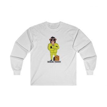 Adult Ultra Cotton Long Sleeve Tee - Banana Trader Monkey