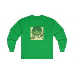 Adult Ultra Cotton Long Sleeve Tee - Coronavirus Virus Monster Covid 19