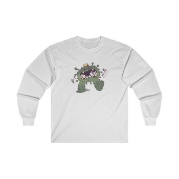 Adult Ultra Cotton Long Sleeve Tee - Eating Toilet Paper Coronavirus Virus