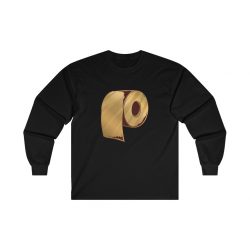 Adult Ultra Cotton Long Sleeve Tee - Gold Golden Toilet Paper Coronavirus Covid-19