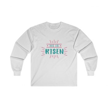 Adult Ultra Cotton Long Sleeve Tee - He is Risen - Easter