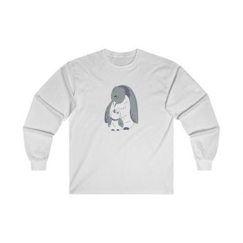 Adult Ultra Cotton Long Sleeve Tee - Penguin Mom and Baby