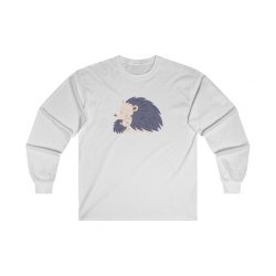 Adult Ultra Cotton Long Sleeve Tee - Possum Mom and Baby