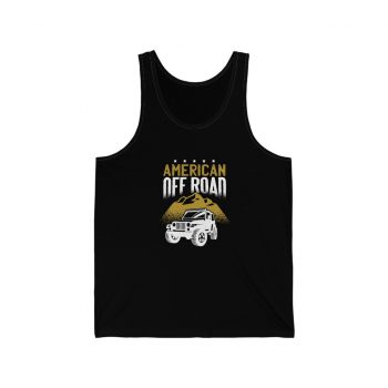 Adult Unisex Jersey Tank Shirt Top - American Off Road Jeep Truck