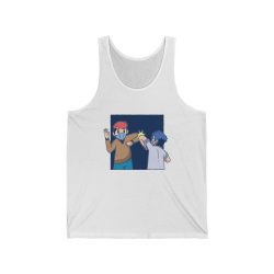 Adult Unisex Jersey Tank Shirt Top - Coronavirus Greeting Covid 19 Elbow Bump