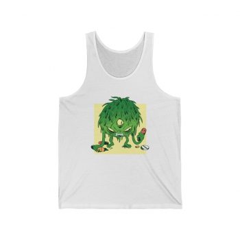 Adult Unisex Jersey Tank Shirt Top - Coronavirus Virus Monster Covid 19