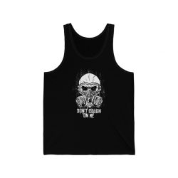 Adult Unisex Jersey Tank Shirt Top - Do Not Cough On Me Face Mask Coronavirus Covid 19