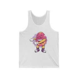 Adult Unisex Jersey Tank Shirt Top - Flossing Dancing Easter Egg