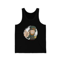 Adult Unisex Jersey Tank Shirt Top - Leprechaun Wink Winking Beer St Patricks