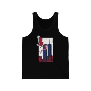 Adult Unisex Jersey Tank Shirt Top - September 11 911 Twin Towers World Trade Center Memorial