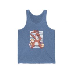 Adult Unisex Jersey Tank Shirt Top Several Colors - Dabbing Easter Bunny - Dancing Eggs