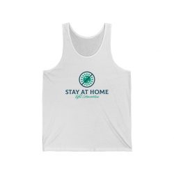 Adult Unisex Jersey Tank Shirt Top - Stay at Home Fight Coronavirus