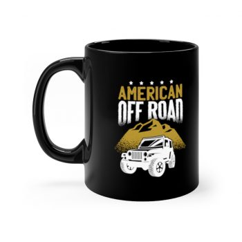 Black Coffee Mug - American Off Road Jeep Truck