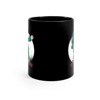 Black Coffee Mug - Dancing Leprechaun Dabbing St Patricks Day