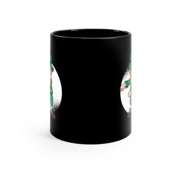 Black Coffee Mug - Dancing Leprechaun Flossing St Patricks Day