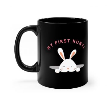 Black Coffee Mug - My First Easter Egg Hunt Easter Bunny