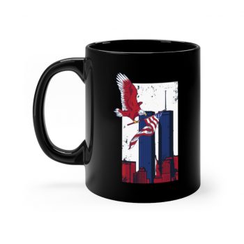 Black Coffee Mug - September 11 911 Twin Towers World Trade Center Memorial