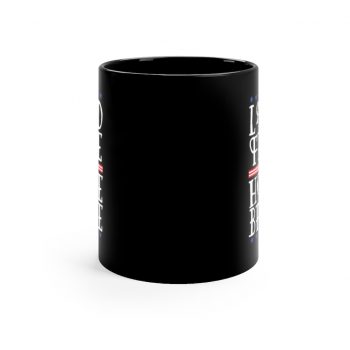 Black Coffee Mug - USA Land of the Free Home of the Brave