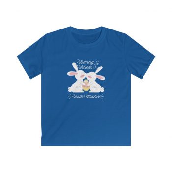 Kids & Youth Softstyle T-Shirt - Bunny Kisses Easter Wishes