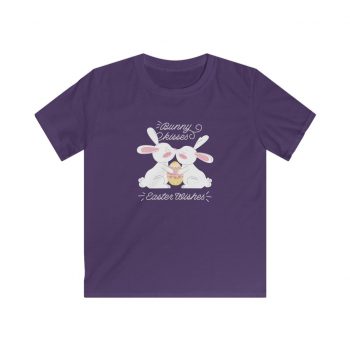 Kids & Youth Softstyle T-Shirt - Bunny Kisses Easter Wishes