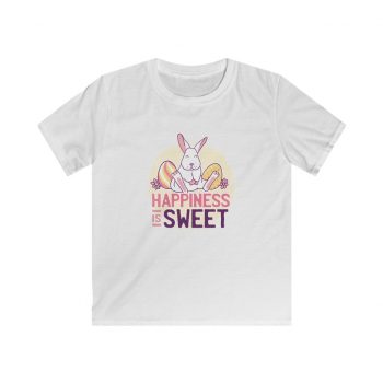 Kids & Youth Softstyle T-Shirt - Happiness Is Sweet Easter Bunny