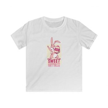 Kids & Youth Softstyle T-Shirt - Sweet Happiness - Easter Bunny with Easter Egg