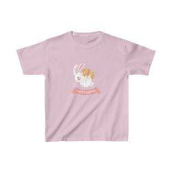 Kids Cotton T-Shirt - Hoppy Easter Bunny Egg