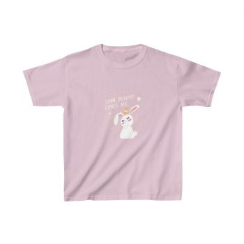 Kids Heavy Cotton T-Shirt - Some Bunny Loves Me Easter Bunny