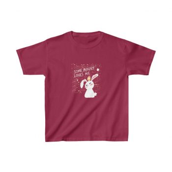 Kids Heavy Cotton T-Shirt - Some Bunny Loves Me Easter Bunny