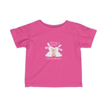 Kids Infant Fine Jersey Tee T-Shirt - Bunny Kisses Easter Wishes