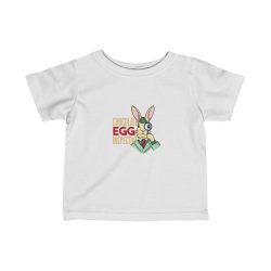 Kids Infant Fine Jersey Tee T-Shirt - Chocolate Egg Inspector Sherlock Detective Easter